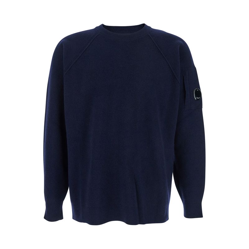 C.P. Company Men Knitwear Crew Neck In Lambswool Grs